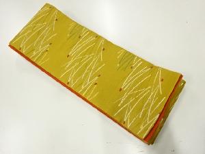 松葉模様織出し半幅帯